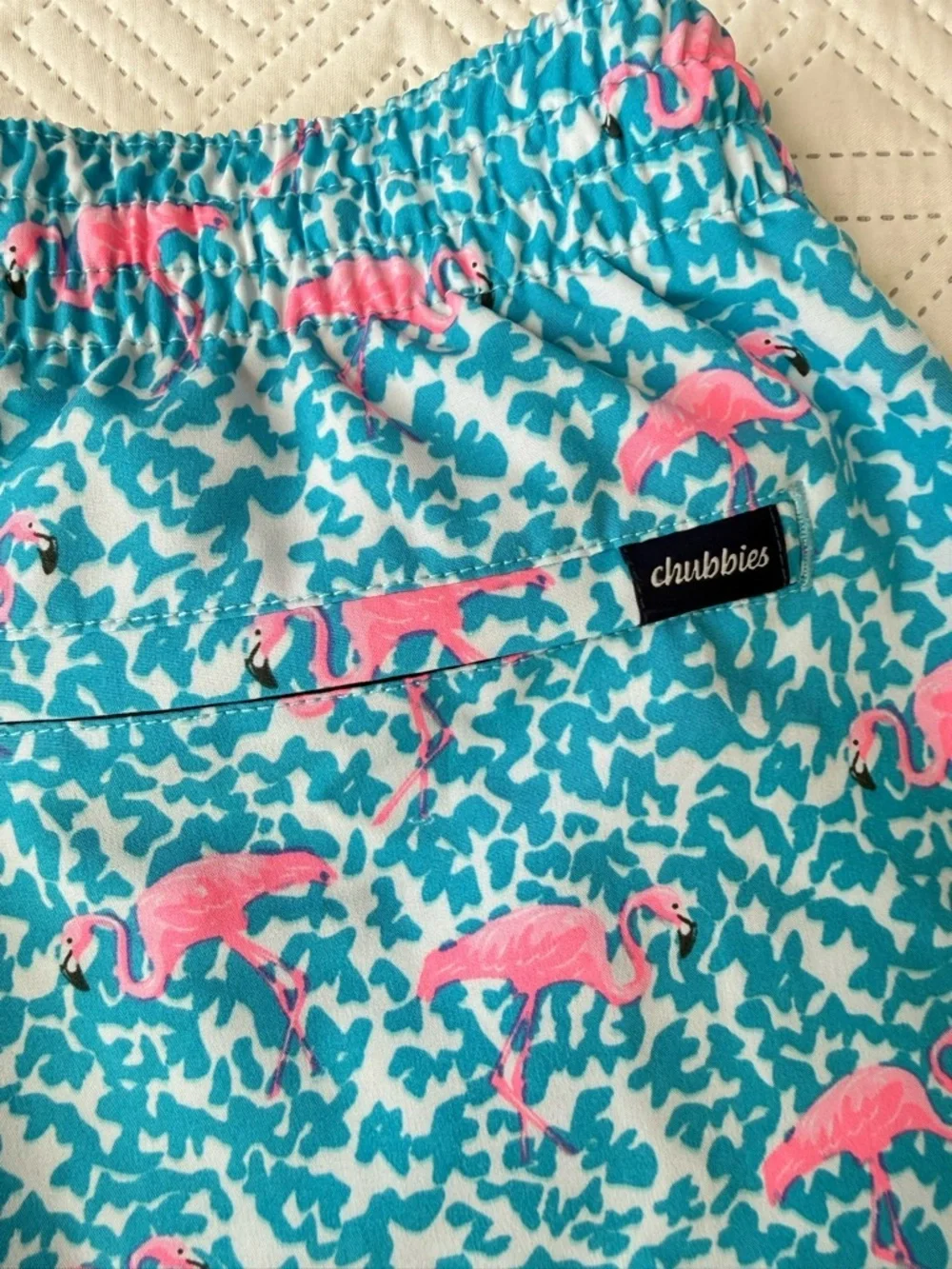 Chubbies Swim Trunks 7” Inseam Flamingo Print Size XL